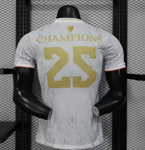 Maillot PSG Blanc Champions d'Europe 2025