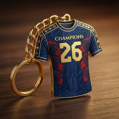 Porte Clé PSG Double Champion Blue Edition