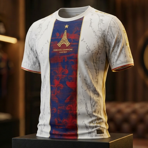 Maillot PSG Blanc Champions d'Europe 2025